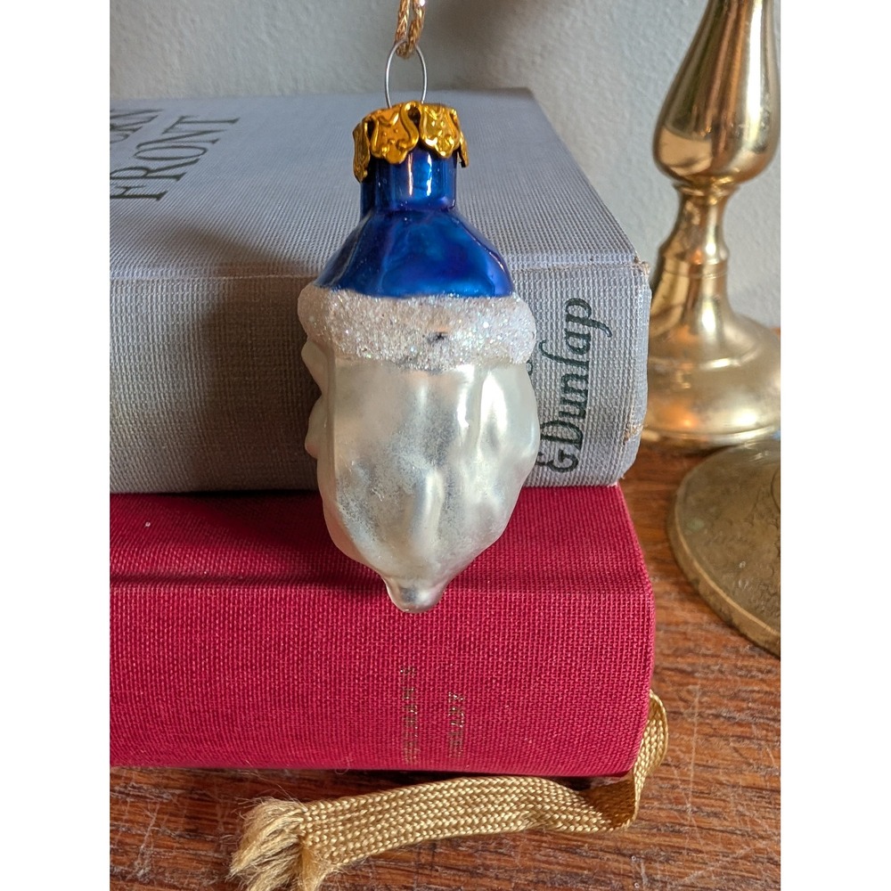 Vintage Mercury Glass Christmas Ornaments Dept 56 Village Express Truck Santa - Picture 12 of 15